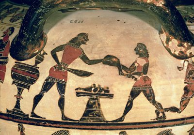 Servants Preparing Food for a Symposium, (detail) by Greek